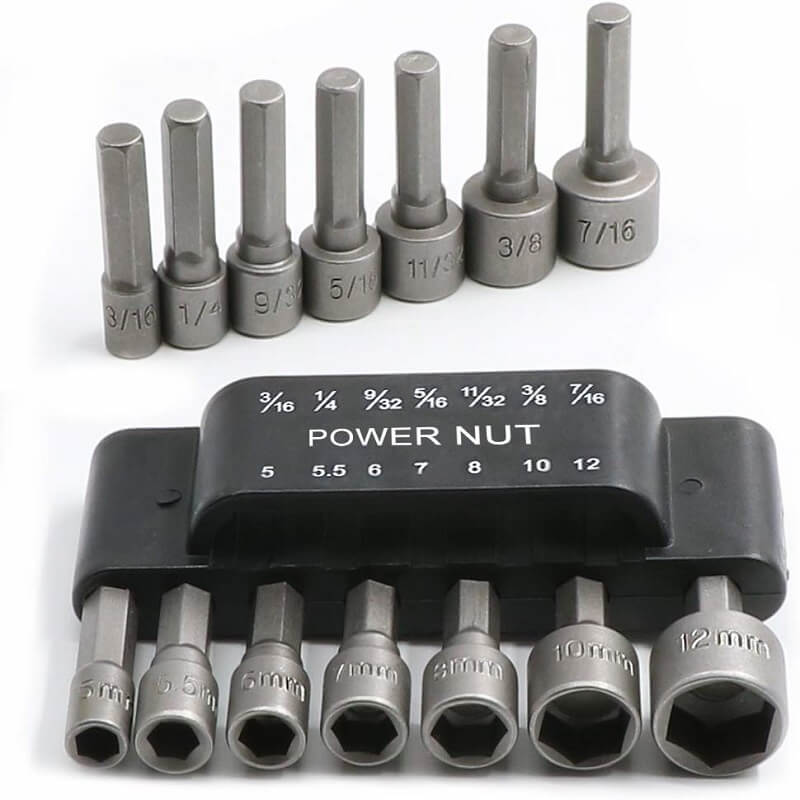 Hexagon Handle Screw Powerful Socket Wrench Set of 14 Pieces - Image 7