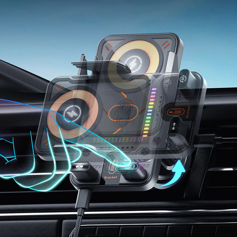 🚗 50% OFF NOW! 📱 2-in-1 Car Phone Holder & Wireless Charger – 360° Rotation, Strong Grip & Fast Charging 🔋 - Image 12