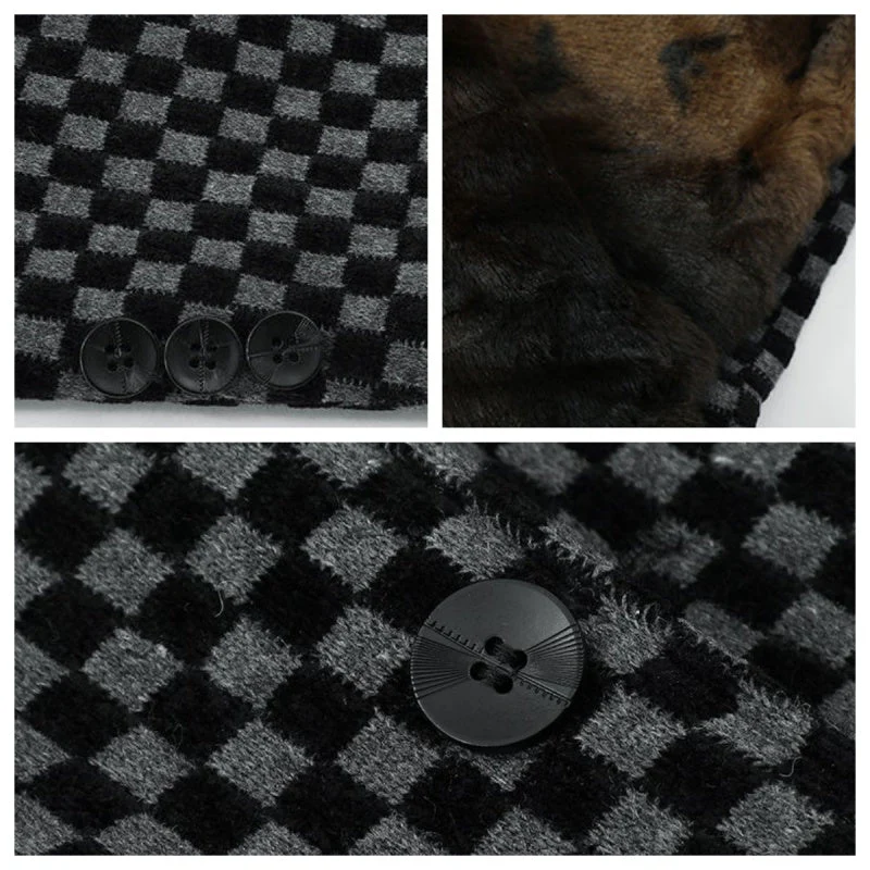 Men’s Trendy Checkered Warm Jacket with Pockets - Image 6
