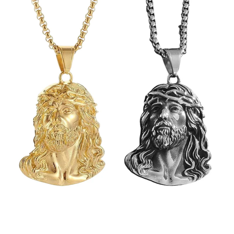 ✝️Best Gift✨Jesus Head Pendant Necklace - Image 12