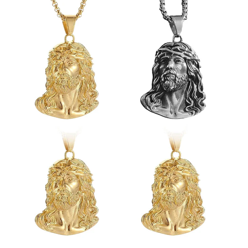 ✝️Best Gift✨Jesus Head Pendant Necklace - Image 15