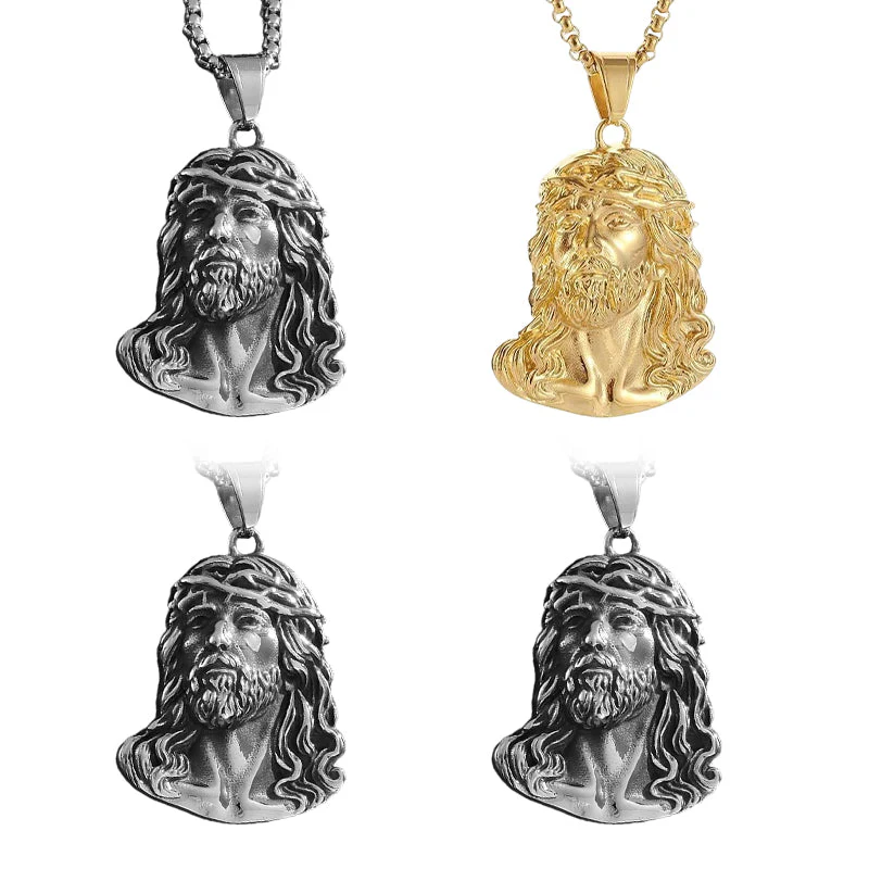 ✝️Best Gift✨Jesus Head Pendant Necklace - Image 16