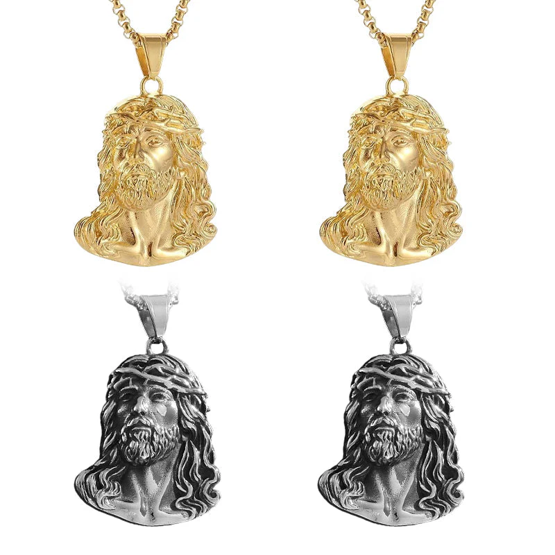✝️Best Gift✨Jesus Head Pendant Necklace - Image 17