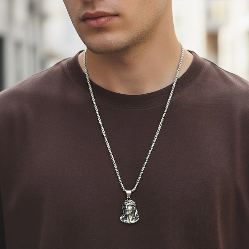 ✝️Best Gift✨Jesus Head Pendant Necklace - Image 8