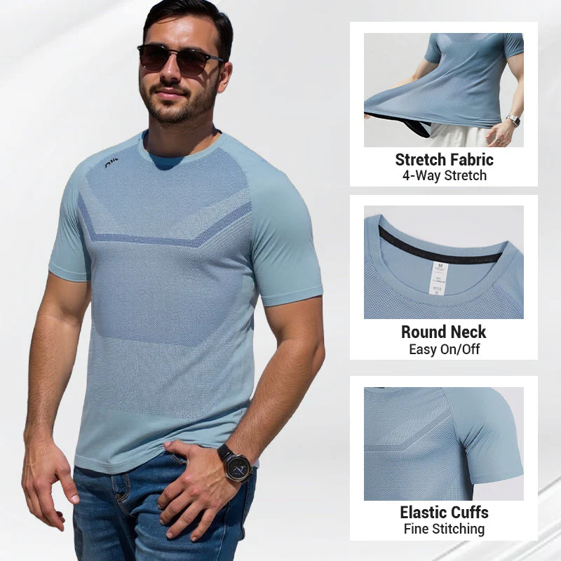Men's Quick Dry Workout T-Shirt - Image 2