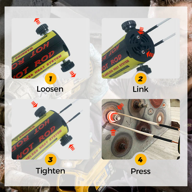 Magnetic Induction Heater Kit - 1100W Induction Heat Bolt Removal Tool - Image 6