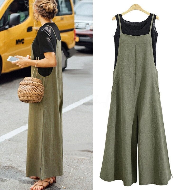 Women's Sleeveless Oversized Casual Jumpsuit - Image 12