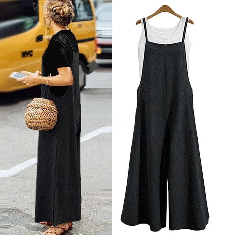 Women's Sleeveless Oversized Casual Jumpsuit - Image 2