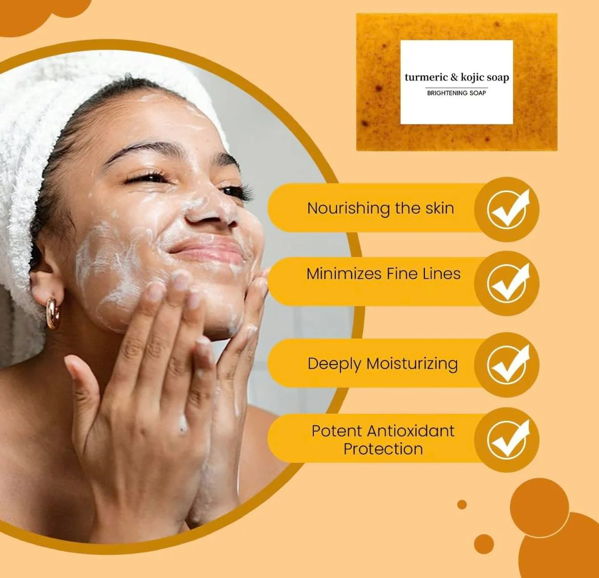 💖 Summer Sales 50% OFF — Lemon Turmeric and Kojic Acid Skin Brightening Soap - Image 7