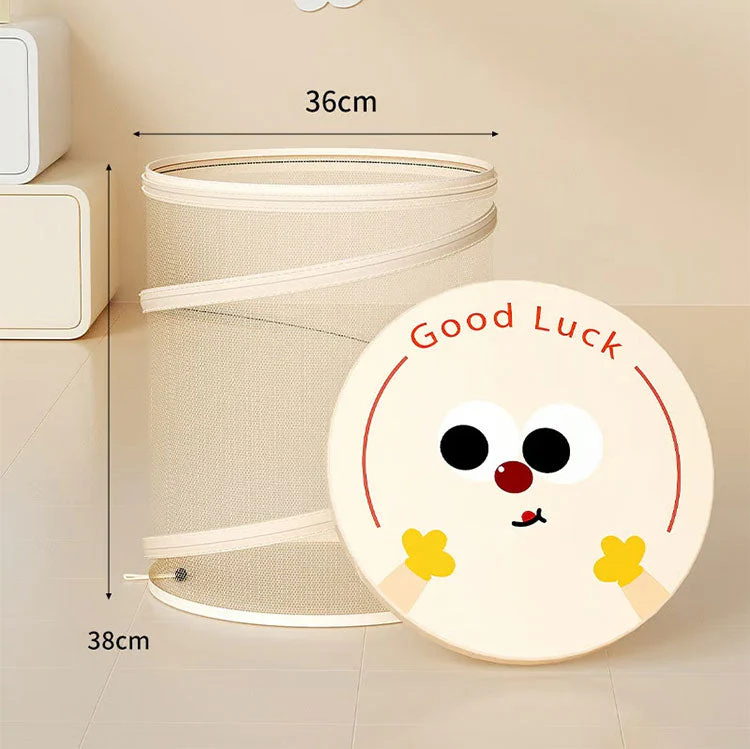 Cute Large Collapsible Mesh Laundry Basket - Image 10