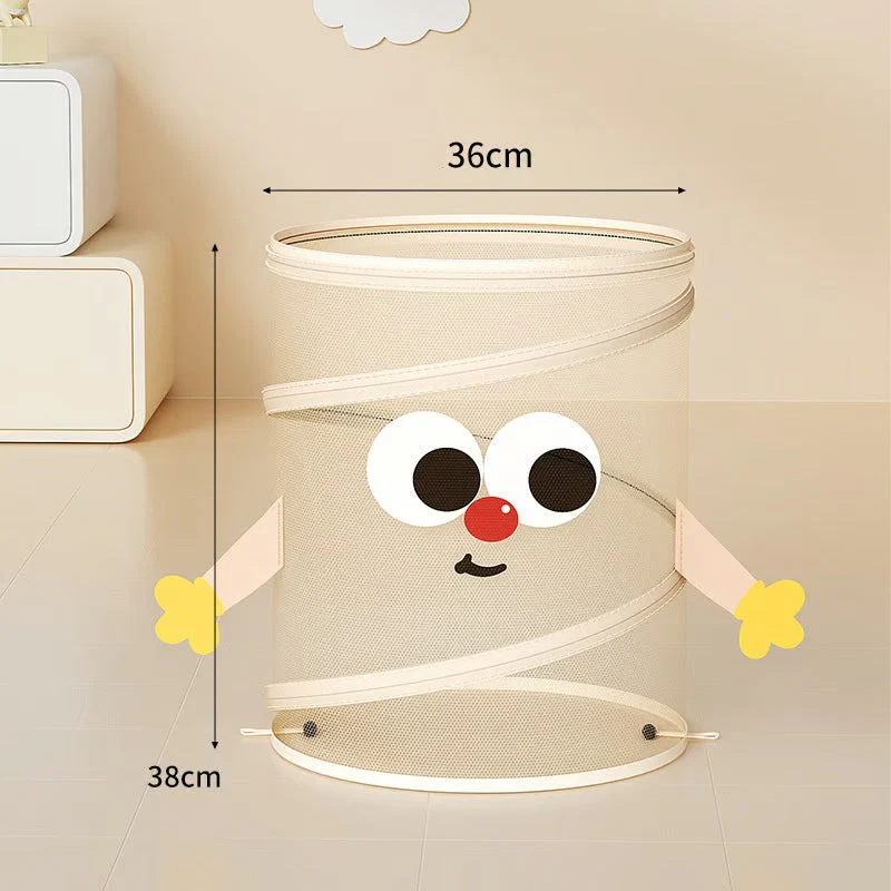 Cute Large Collapsible Mesh Laundry Basket - Image 9
