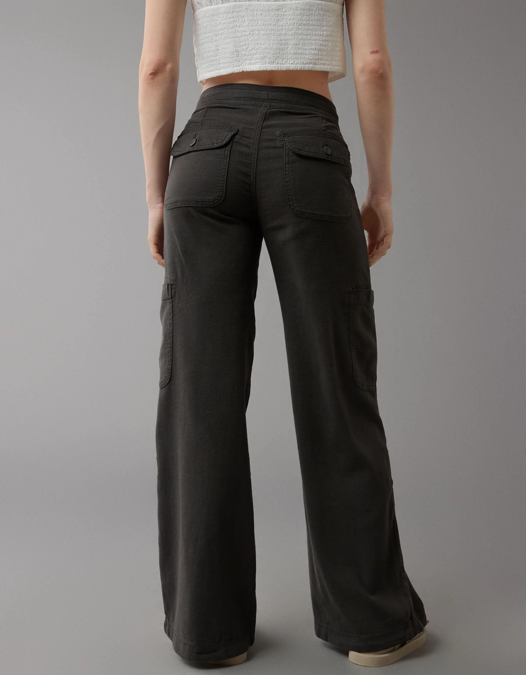🔥2025 NEW 50% OFF💝Linen-Blend Wide-Leg Cargo Pant - Image 10