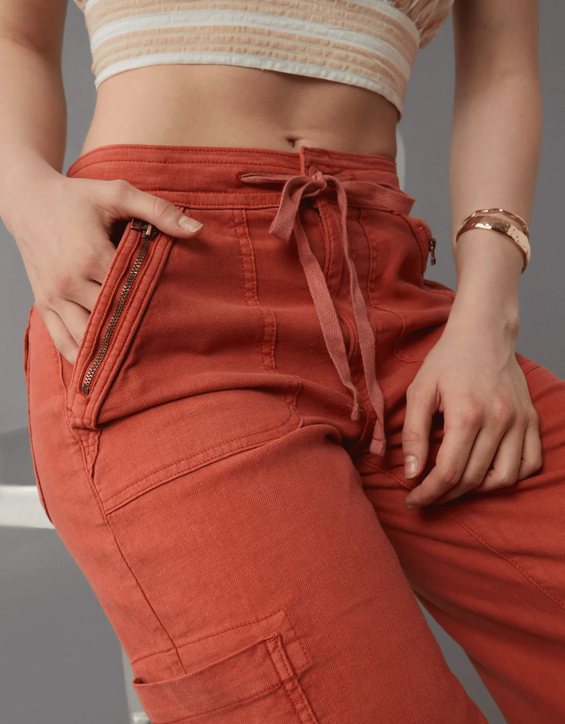 🔥2025 NEW 50% OFF💝Linen-Blend Wide-Leg Cargo Pant - Image 4