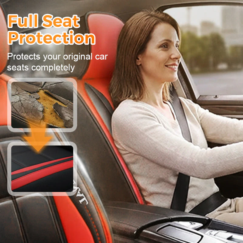 All-Season Full-Coverage Leather Car Seat Cover - Image 2