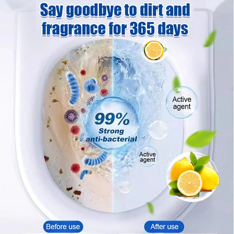 🚽🔥Buy 5 Get 5 Free🔥Lemon Scent Toilet Bowl Cleaner Tablets - Image 2