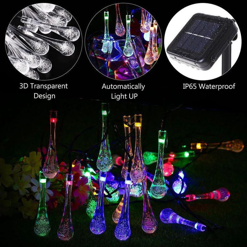 Water Drop Solar Lights - Image 5