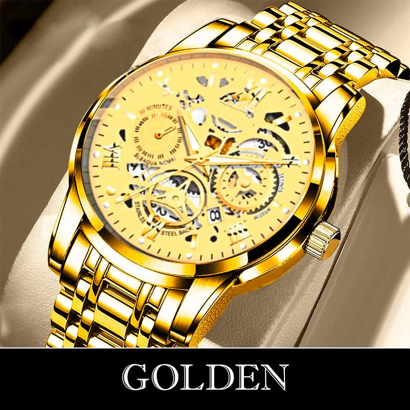🔥Men's Waterproof Roman Skeleton Automatic Mechanical Watch - Image 10