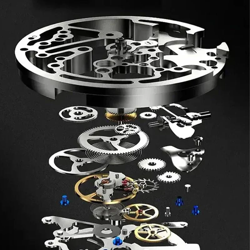 🔥Men's Waterproof Roman Skeleton Automatic Mechanical Watch - Image 4