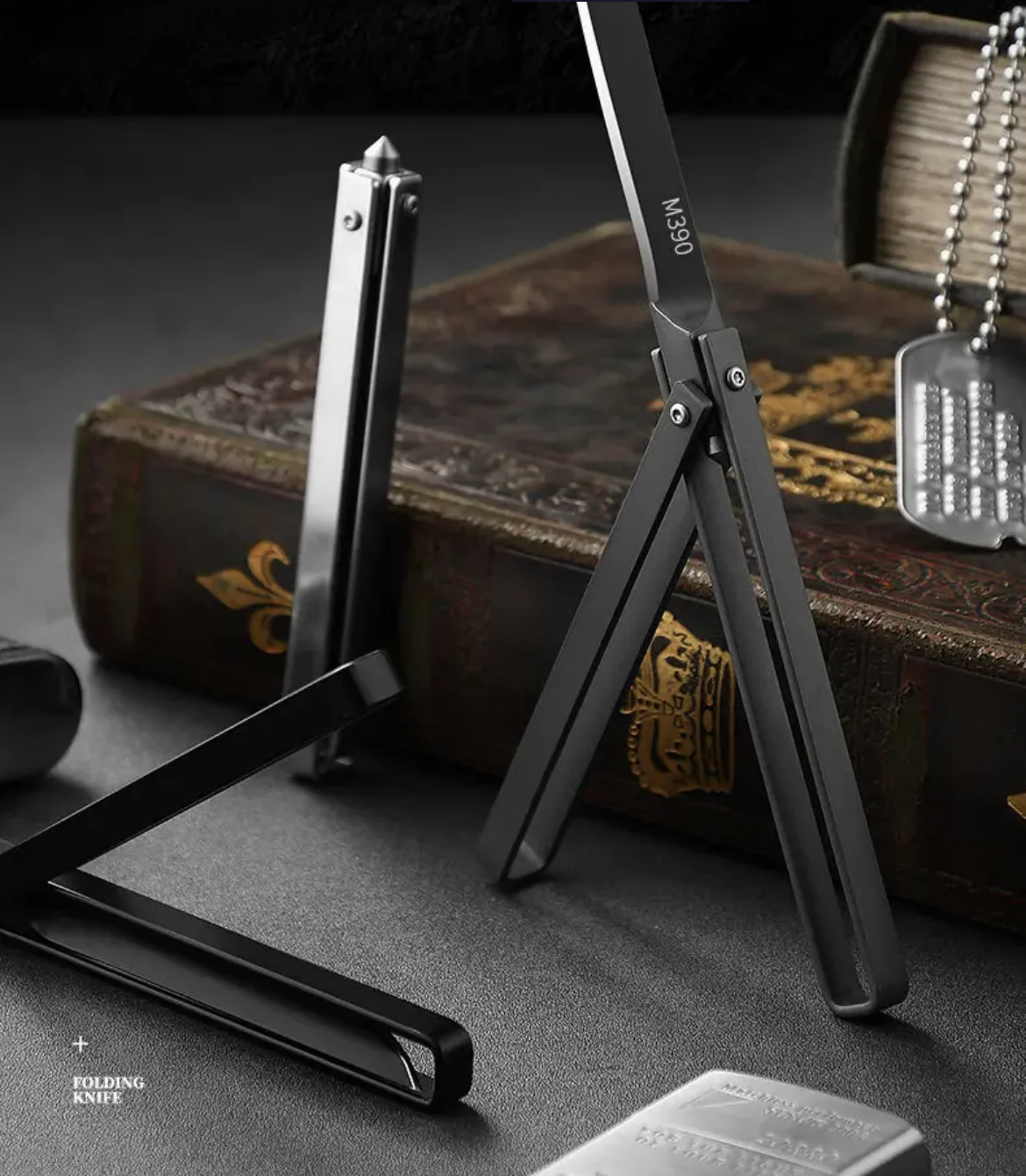 M390 CNC Folding Broken Window Pocket Knives - Image 2
