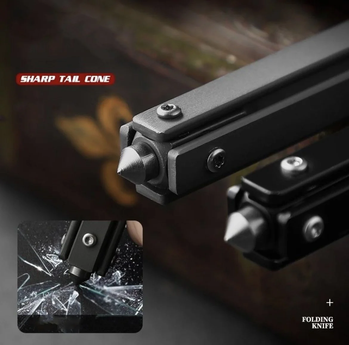 M390 CNC Folding Broken Window Pocket Knives - Image 4