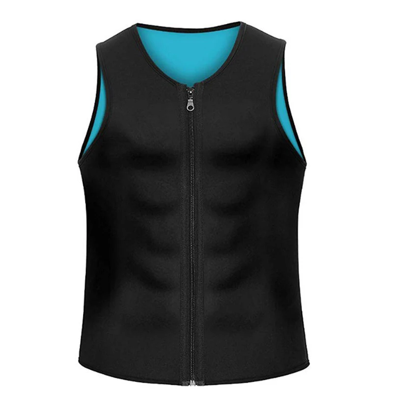 Men's Workout Zipper Body Shaper Tank Top - Image 16