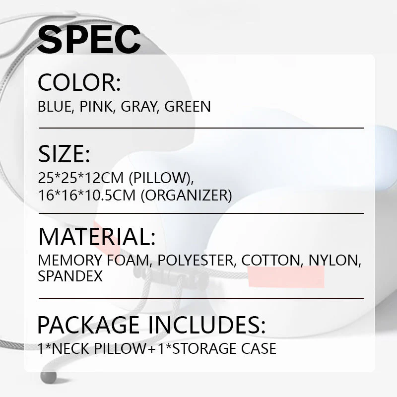 🔥Last Day Special Price !🔥Memory Foam U-Shaped Travel Neck Pillow💤 - Image 8
