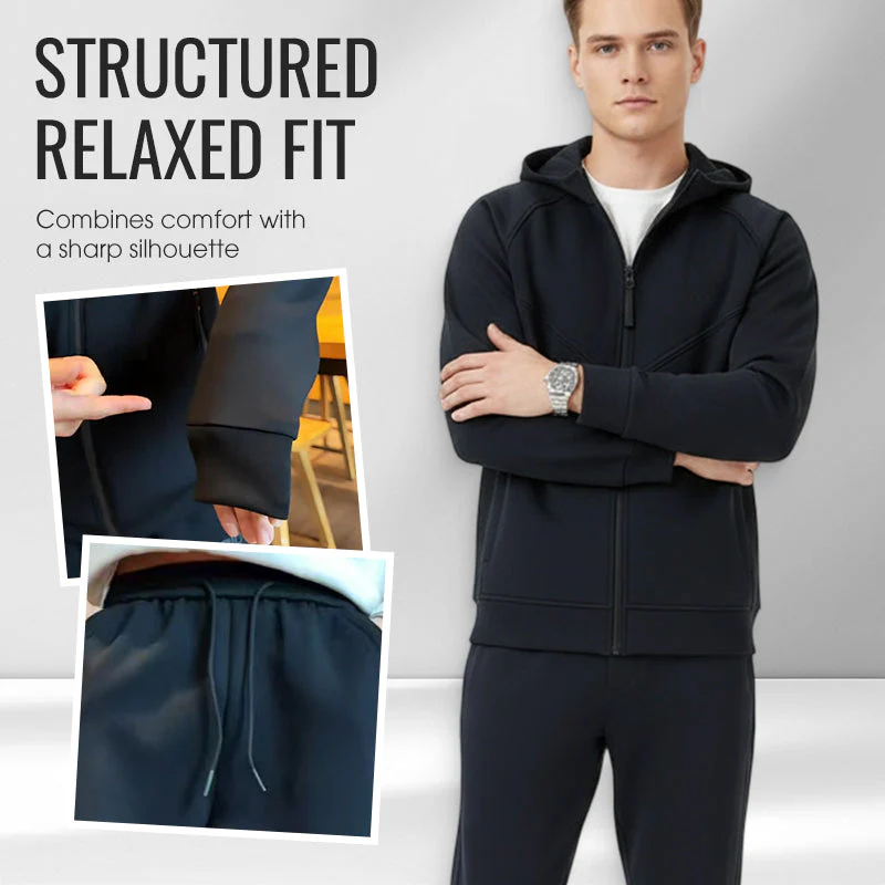 Men's Hooded Zip-Up Tracksuit Set - Image 2