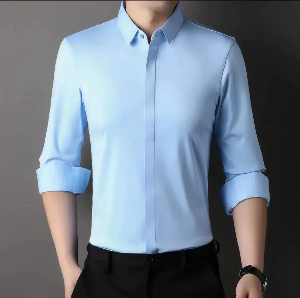 🎉2025 New Products Hot Sale✨Men's Wrinkle-Free Button-Down Shirt - Image 12