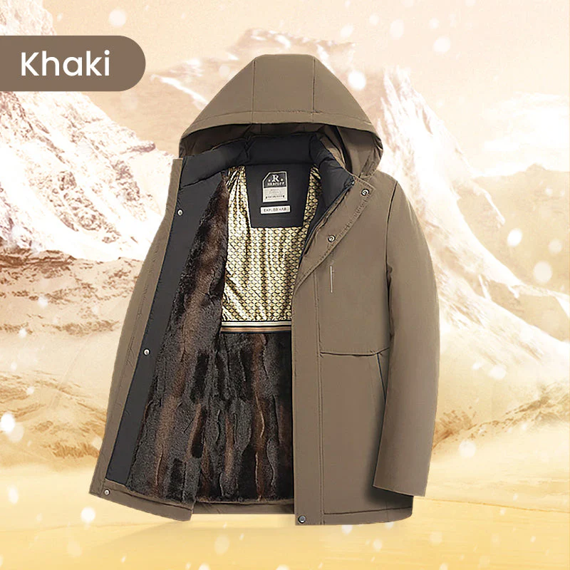 Men’s Thermal Hooded Parka Coat - Image 10
