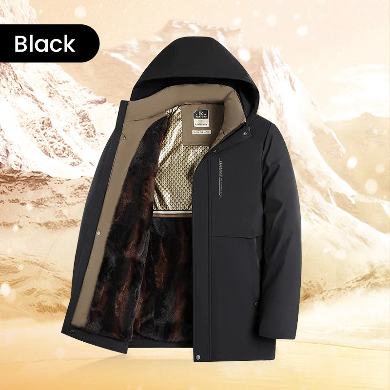 Men’s Thermal Hooded Parka Coat - Image 9