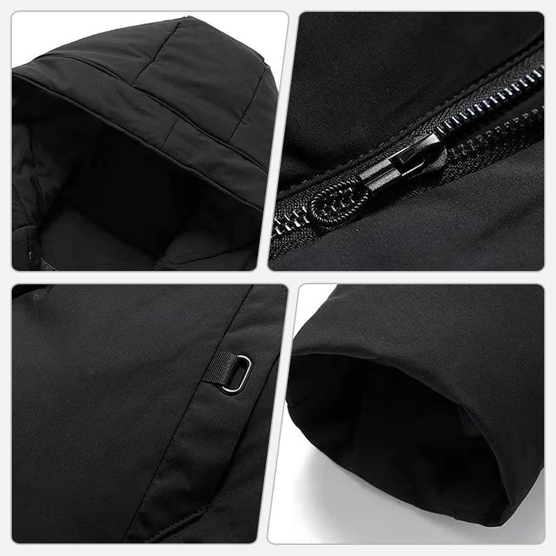 Men's Mid-Length Padded Jacket - Image 9