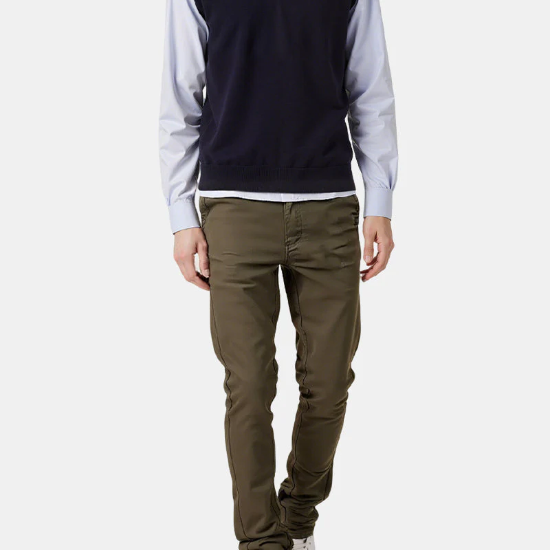 👖Men’s Casual Slim-Fit Solid Color Pants+Belt - Image 11