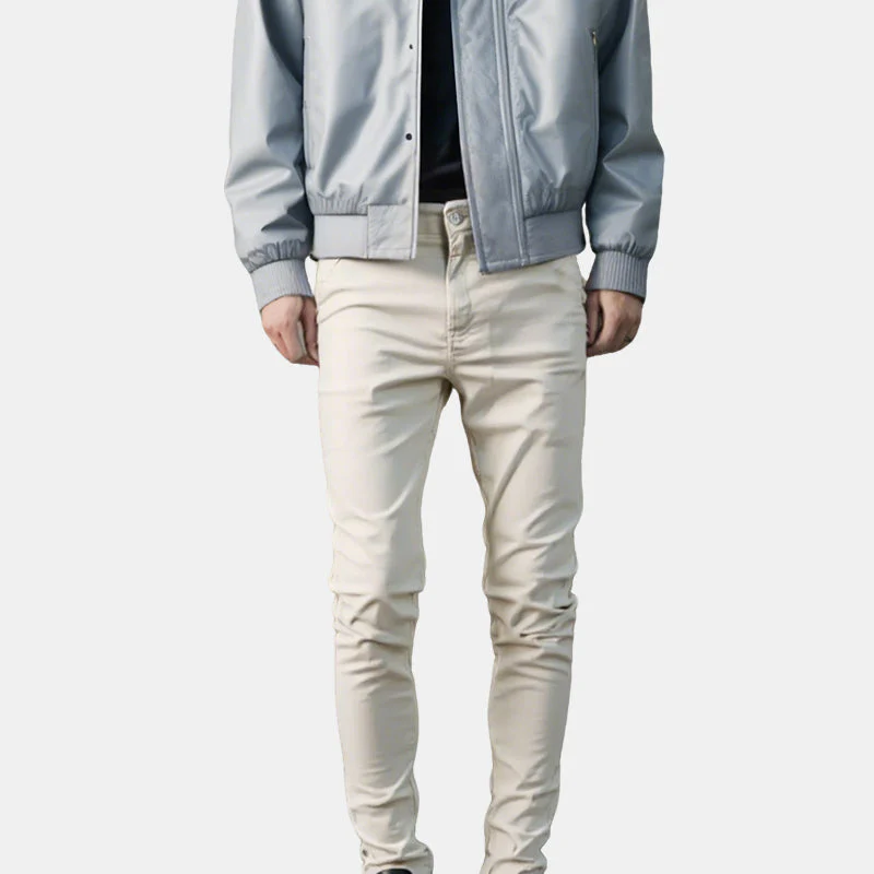 👖Men’s Casual Slim-Fit Solid Color Pants+Belt - Image 14