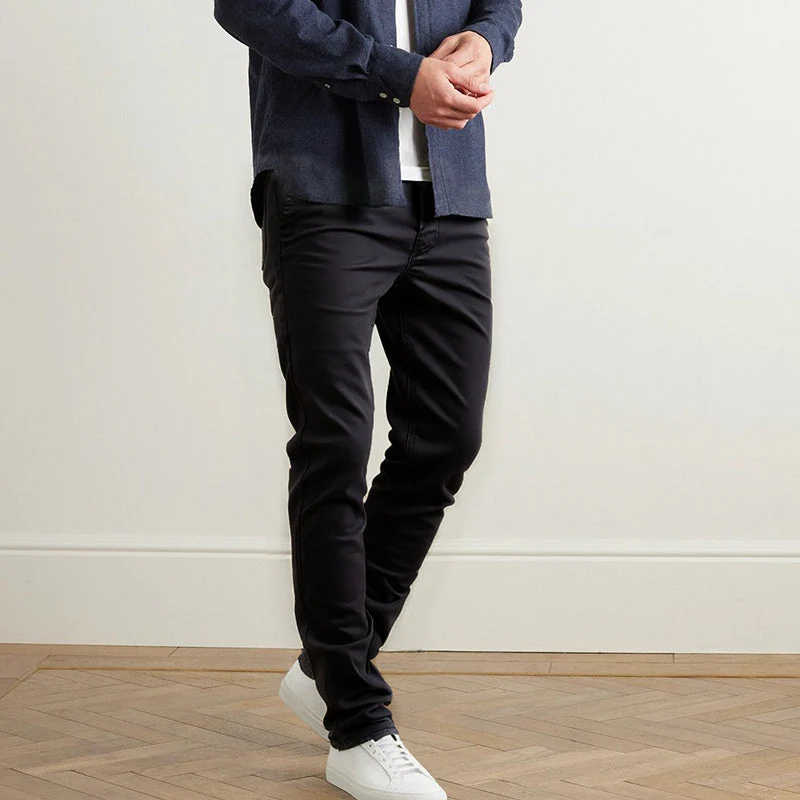👖Men’s Casual Slim-Fit Solid Color Pants+Belt - Image 3