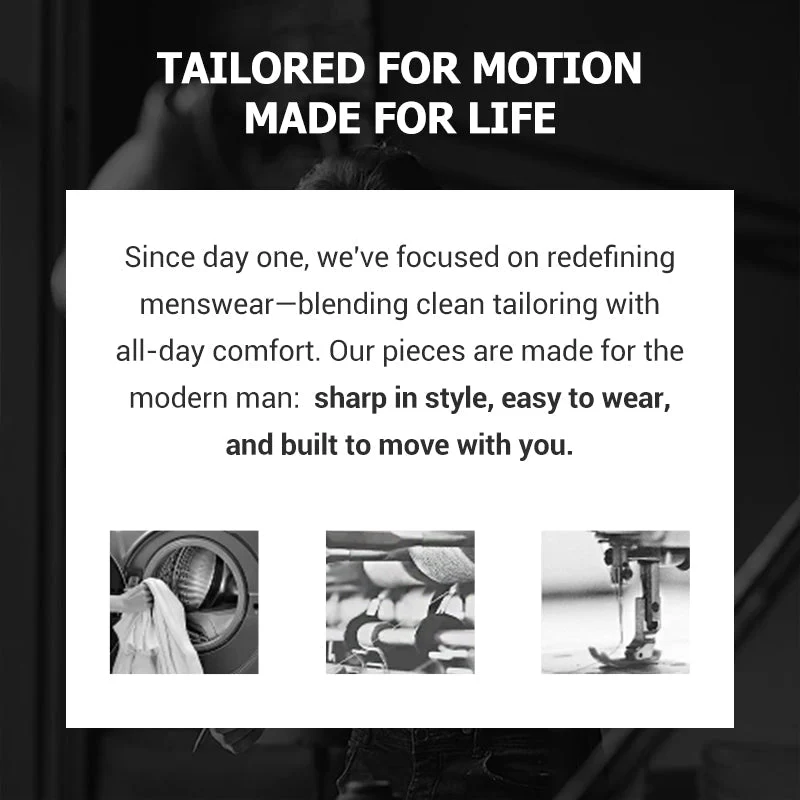 👖Men’s Casual Slim-Fit Solid Color Pants+Belt - Image 4