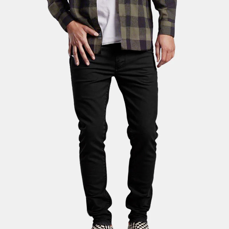 👖Men’s Casual Slim-Fit Solid Color Pants+Belt - Image 7
