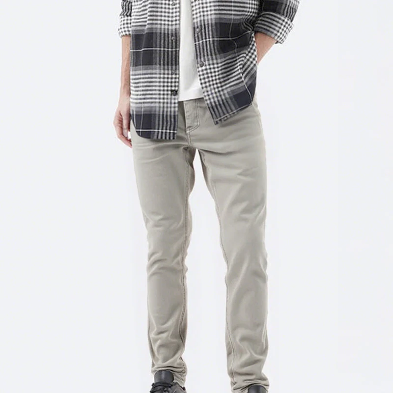 👖Men’s Casual Slim-Fit Solid Color Pants+Belt - Image 8