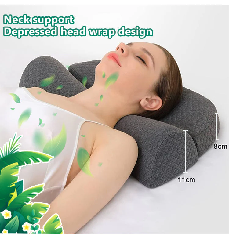Memory foam neck support sleeping pillow - Image 5