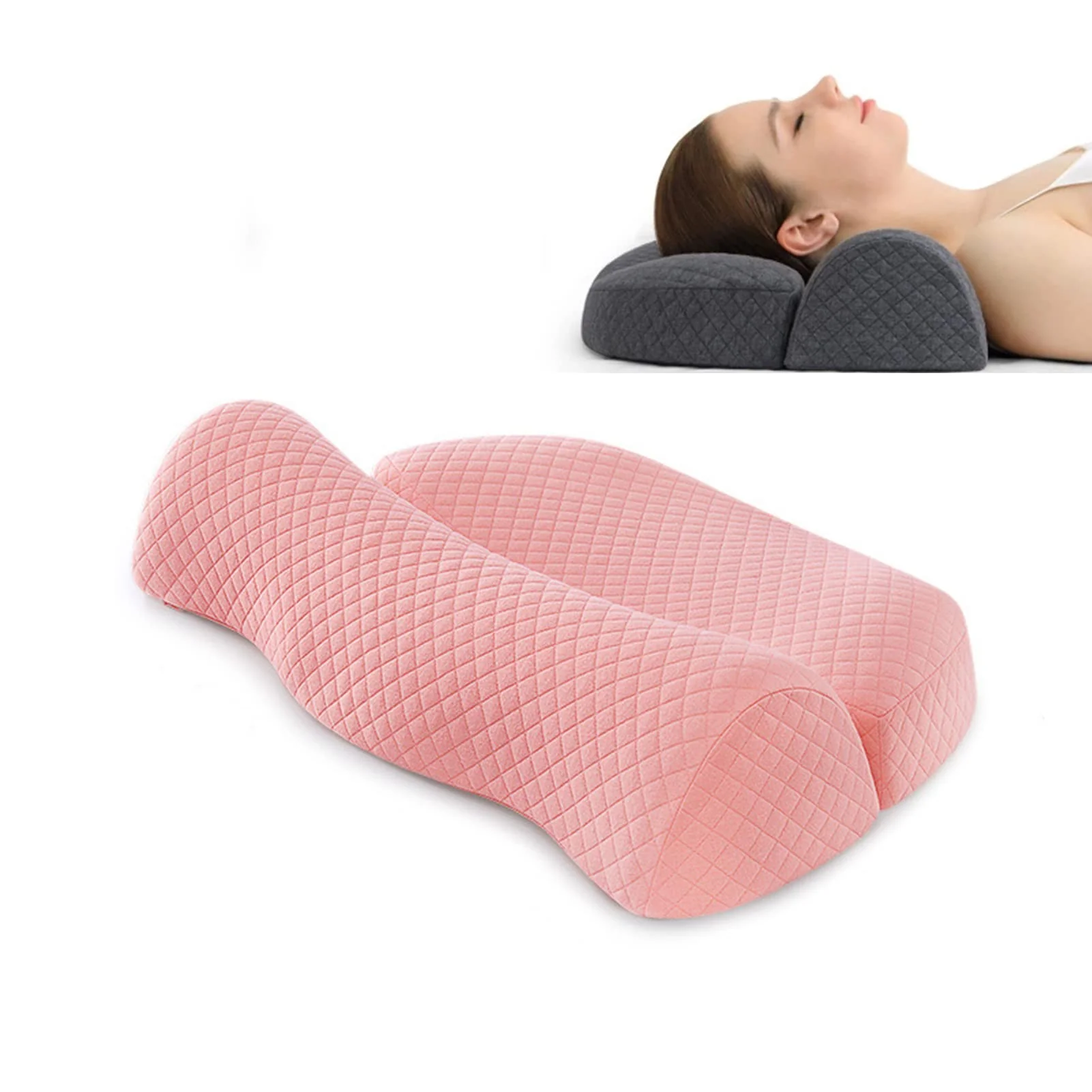Memory foam neck support sleeping pillow - Image 7