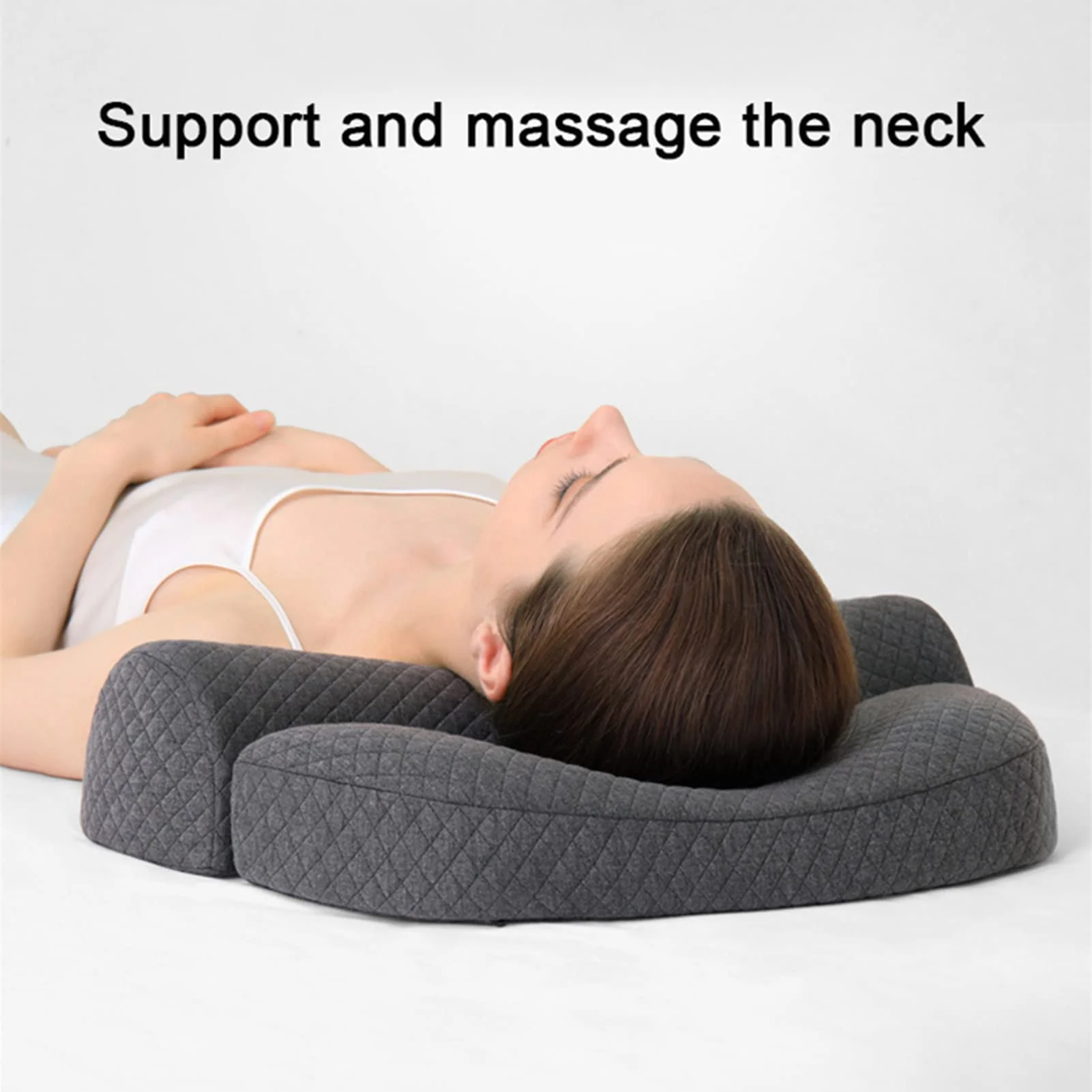 Memory foam neck support sleeping pillow - Image 9