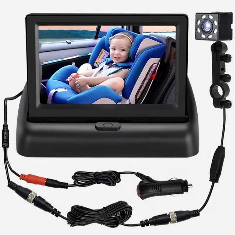 Mini Folding Car Baby Mirror Monitor - Image 3
