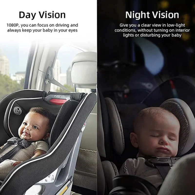 Mini Folding Car Baby Mirror Monitor - Image 5