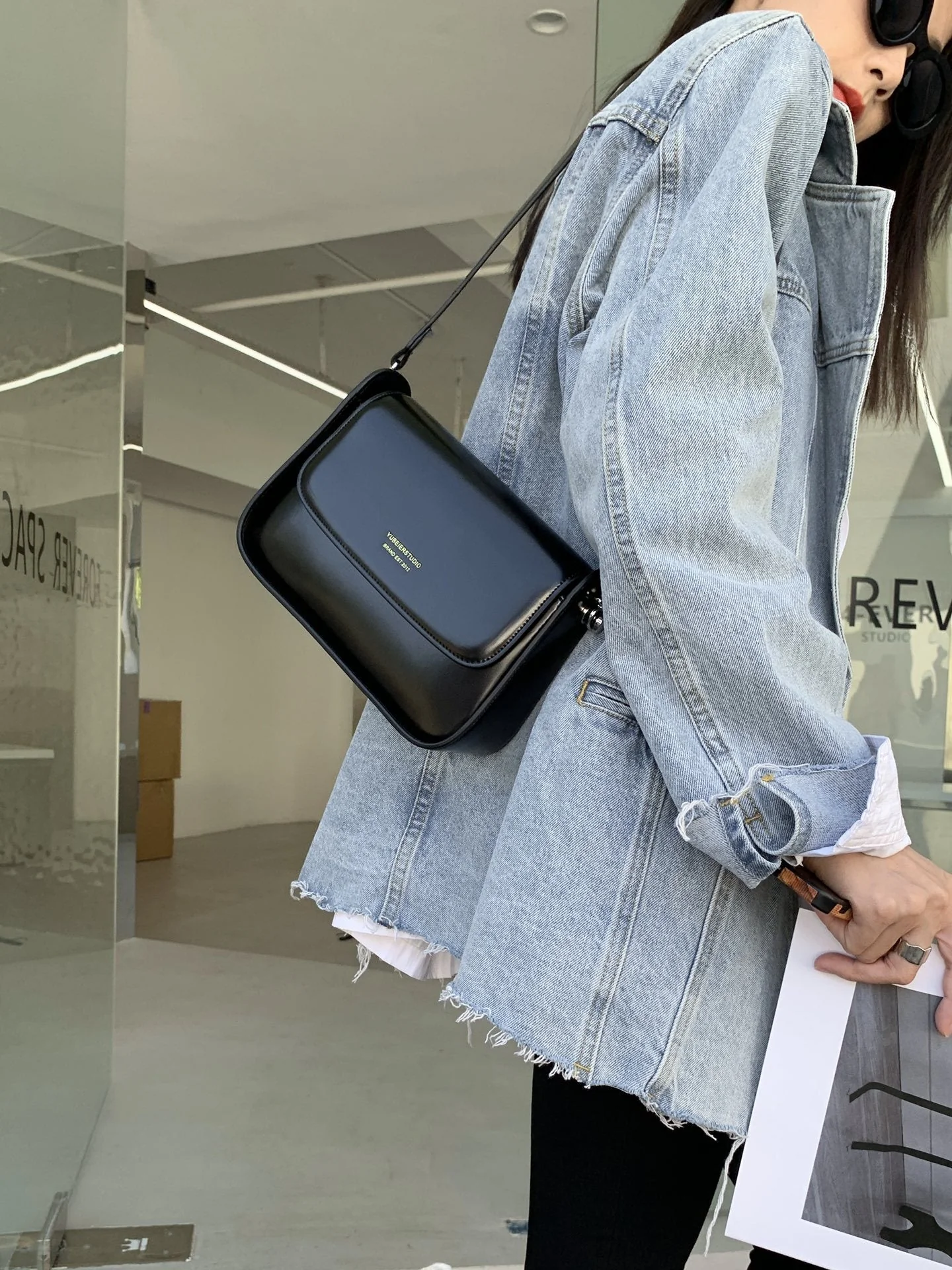Handmade- High Quality Cowhide Small Leather Bag - Image 8