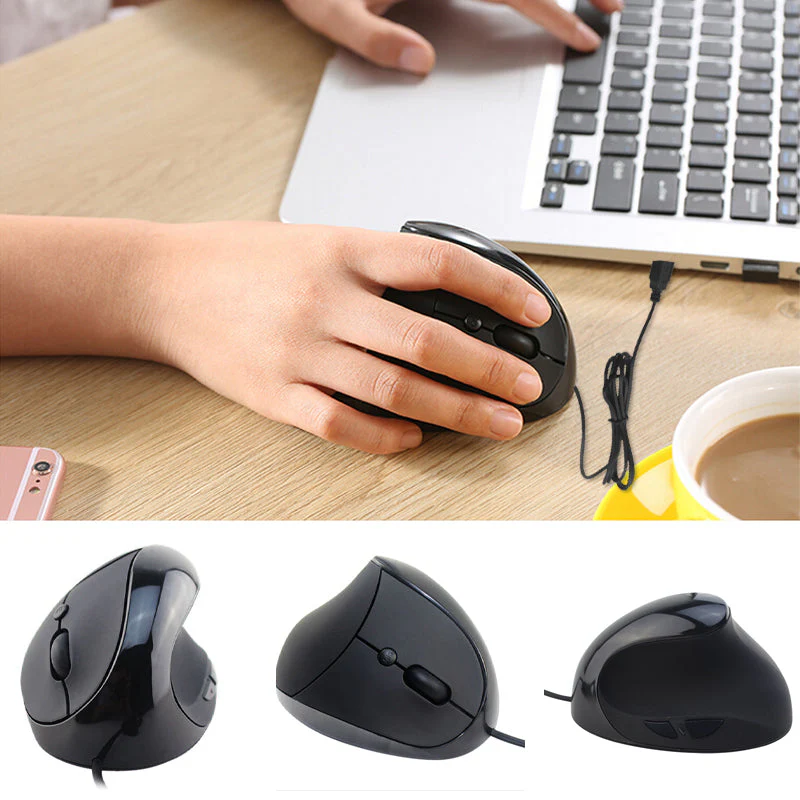 Ergonomic Vertical Mouse with 3 DPI Modes, 6 Buttons - Image 5