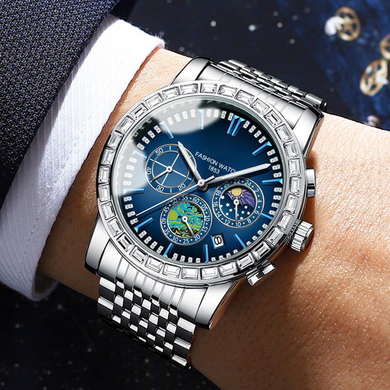 Men’s Luxury Steel Quartz Watch - Image 2