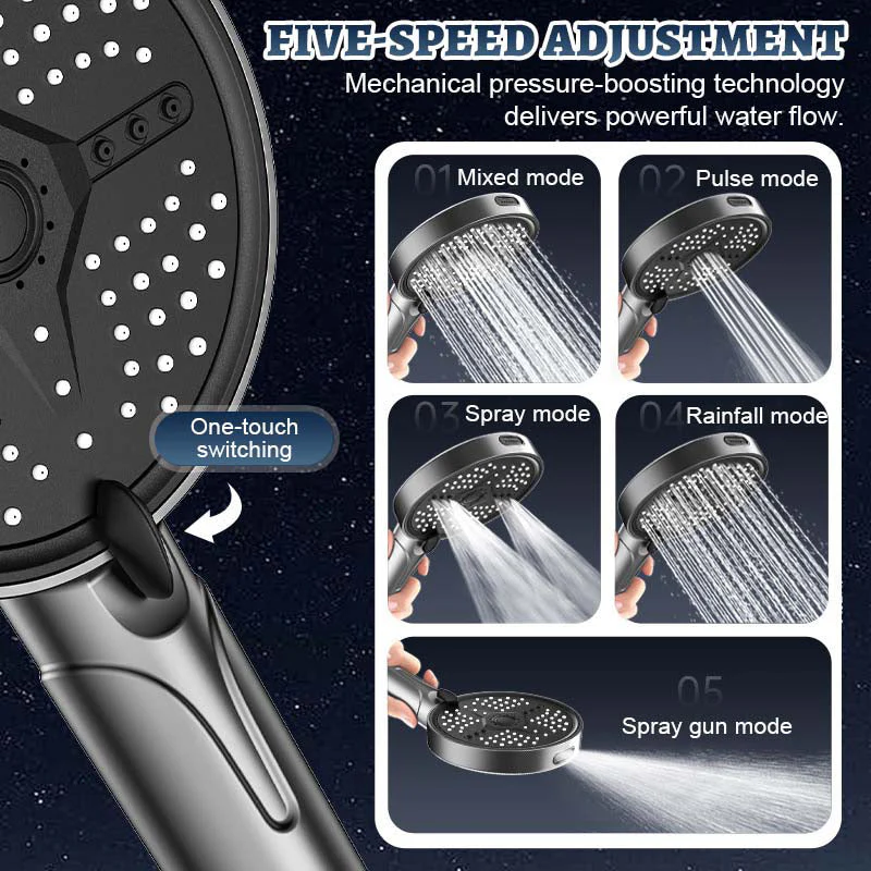 Multi-Functional High Pressure Handheld Shower Head - Image 3