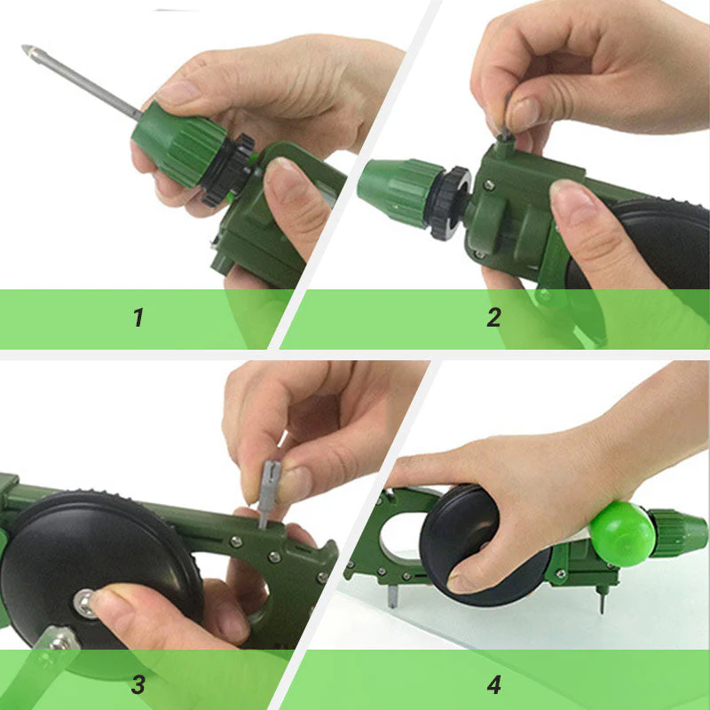 Multi-functional Glass Cutter with Drilling & Knife Sharpener - Image 5