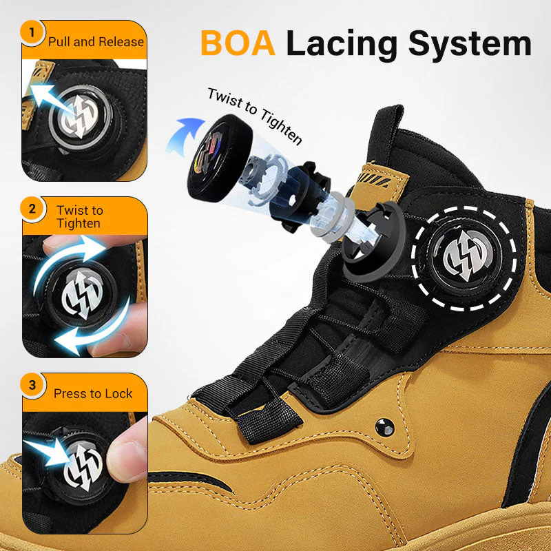 ⏰Men's outdoor swivel buckle work shoes(Waterproof, Anti-slip,Comfortable and Breathable) - Image 2