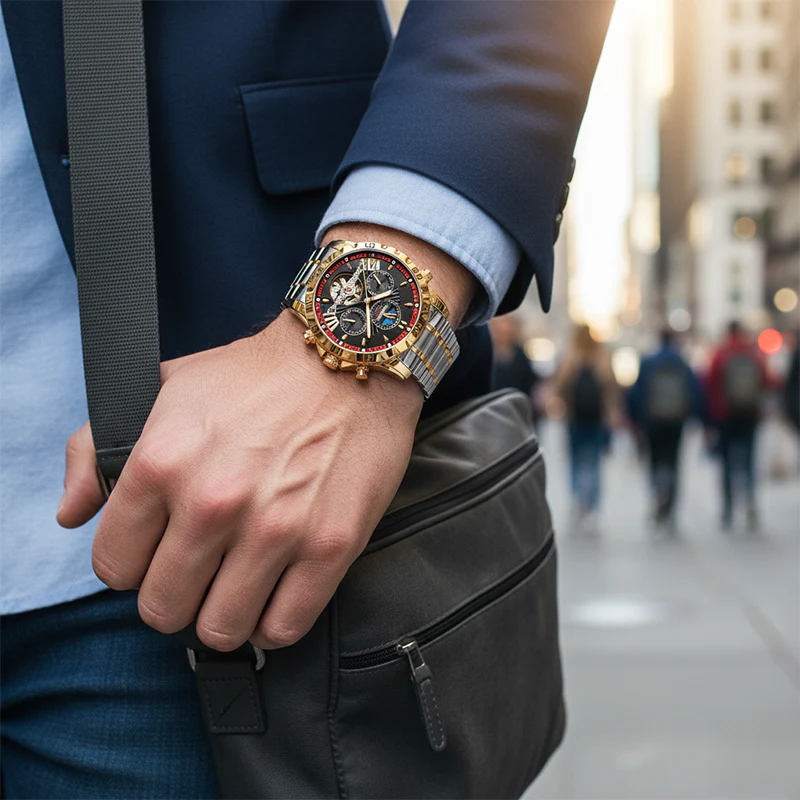 ⌚💧Swiss Brand New Waterproof Automatic Mechanical Watches - Image 4