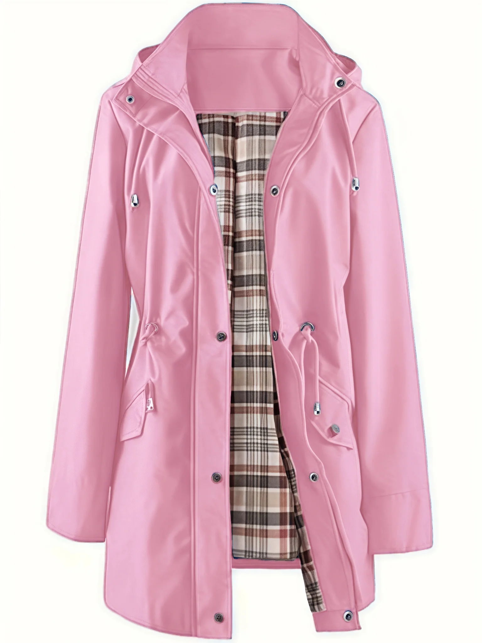 🔥Hot Sale 58% off🔥Solid Color Casual Jackets, Waterproof Windbreaker Coats, Hooded Windbreaker - Image 12